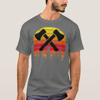 Retro Ax Thrower Cool Ax Throwing 1 T-Shirt