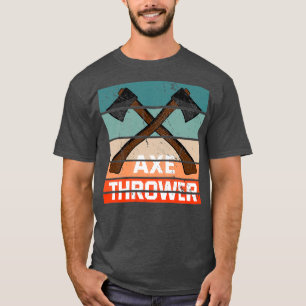 Retro ax werfen Vintages Axt T-Shirt