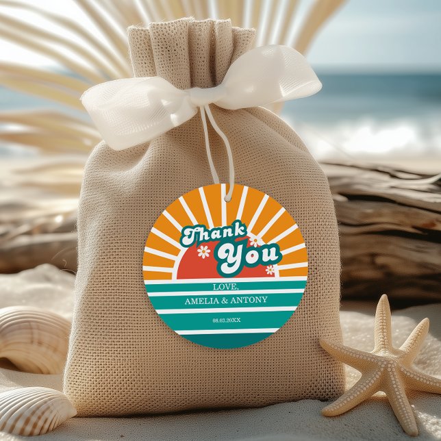 Retro Baby Dusche Vielen Dank Tag Geschenkanhänger (Von Creator hochgeladen)