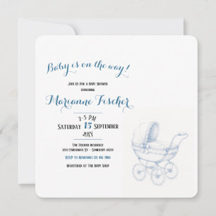 Retro-Baby-Shower-Einladung