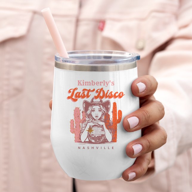 Retro Bachelorette Party Last Disco Pink Cowgirl  (Von Creator hochgeladen)