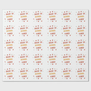 Retro Back To School Stimmung Benutzerdefiniert Gr Geschenkpapier