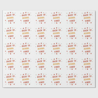 Retro Back To School Stimmung Benutzerdefiniert Gr Geschenkpapier
