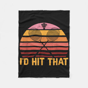 Retro Badminton-Id hat das Fleecedecke