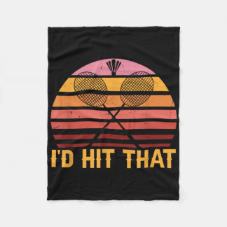 Retro Badminton-Id hat das  Fleecedecke