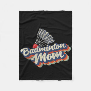Retro Badminton Team Sport Spieler Trainer 70er 80 Fleecedecke
