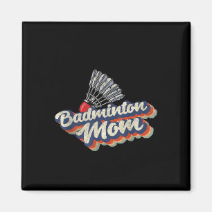 Retro Badminton Team Sport Spieler Trainer 70er 80 Magnet