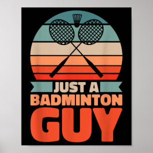 Retro Badminton - Vintage Shuttle Nur Ein Badminto Poster