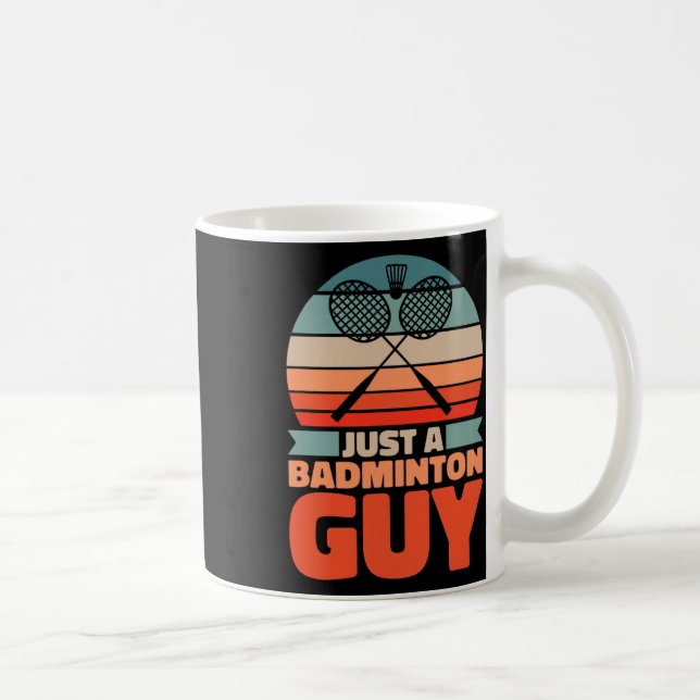 Retro Badminton - Vintager Shuttleservice nur ein  Kaffeetasse (Rechts)