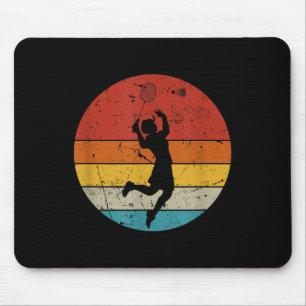 Retro-Badmintonliebhaber Mousepad