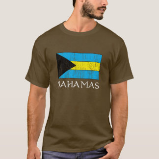 Retro Bahamas-Flaggen-T - Shirt