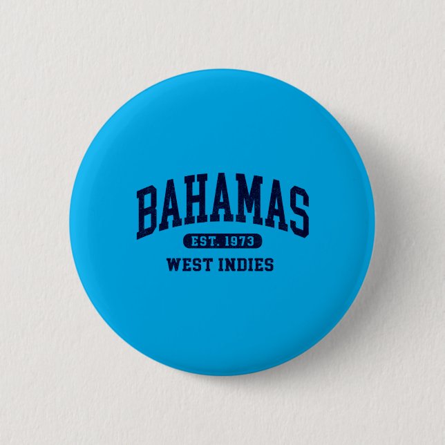 Retro-Bahamas-Kleidung für Männer, ca. 1973, Urlau Button (Vorderseite)