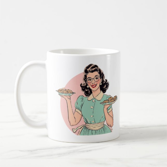 Retro Baker Lady Tasse (Links)