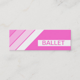 Retro BALLET Mini Visitenkarte
