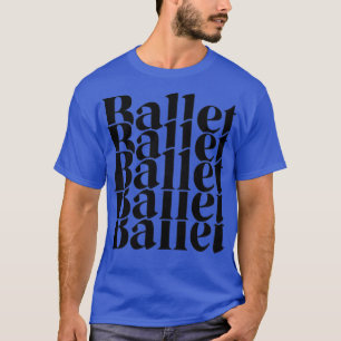 Retro Ballet Shirts für Frauen Teen Girls Ballerin