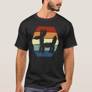 Retro-Ballon-Modellierung Twisting Animal Dog Twis T-Shirt
