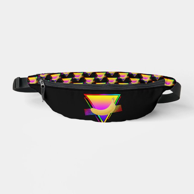 Retro Banana Fruit Bauchtasche (Vorderseite)