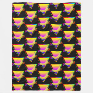 Retro Banana Fruit Fleecedecke