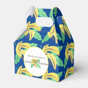 Retro-Banane Gelb beim Drehen Geburtstag Geschenkschachtel