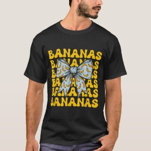 Retro-Bananen Nachname Kokette Schleife Frauen Mäd T-Shirt