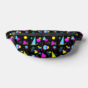RETRO-BAND FARBIGE FORMEN BAUCHTASCHE