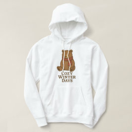 Retro-Bär-Winter Hoodie
