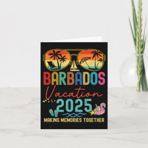 Retro Barbados Urlaub 2025 Erinnerungen Matching G Karte