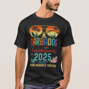 Retro Barbados Urlaub 2025 Erinnerungen Matching G T-Shirt