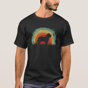 Retro Barbet Vintag Rainbow Hunde Männer Frauen T-Shirt