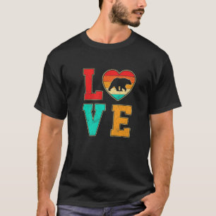 Retro Bären Liebe Valentinstag Herztiere Lover T-Shirt