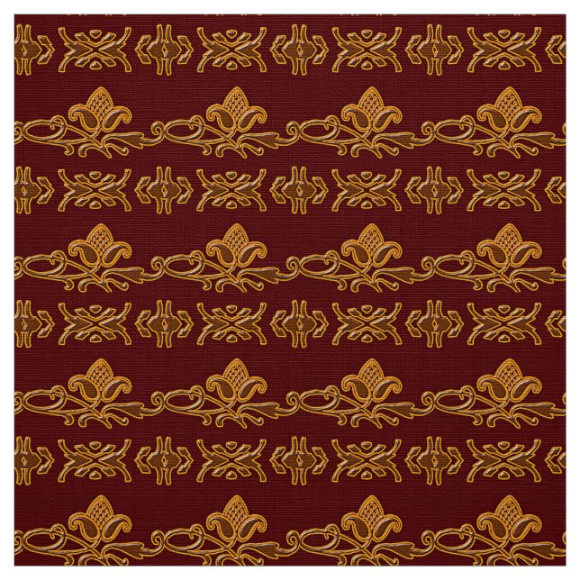 Retro barocker Mit Blumenburgunder Stoff (Muster)