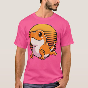 Retro Bartagame Shirt für Girls - Frauen Sonnenunt