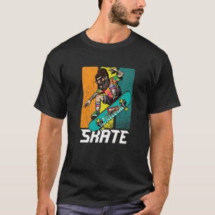 Retro Barteboarder Hipster Longboard Skate T-Shirt
