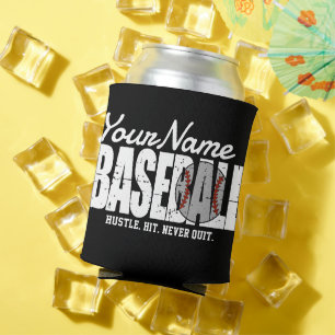 Retro-Baseball-ADD-NAME-Pinstripe-Team-Spieler Dosenkühler