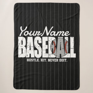 Retro Baseball FÜGE NAMENTEAM MIT PINSTRIPE-SPIELE Sherpadecke