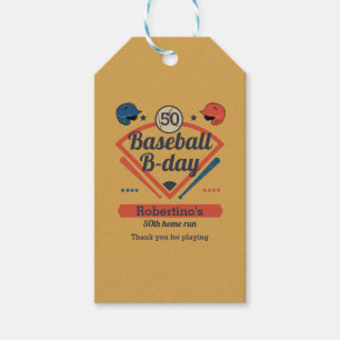 Retro-Baseball-Geburtstag Herren 50. Geburtstag Geschenkanhänger