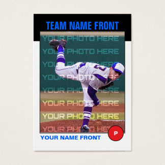 Retro-Baseball-Handelskarte