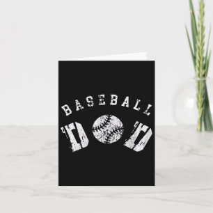 Retro Baseball Vater Frohes Vatertag für Männer Sp Karte
