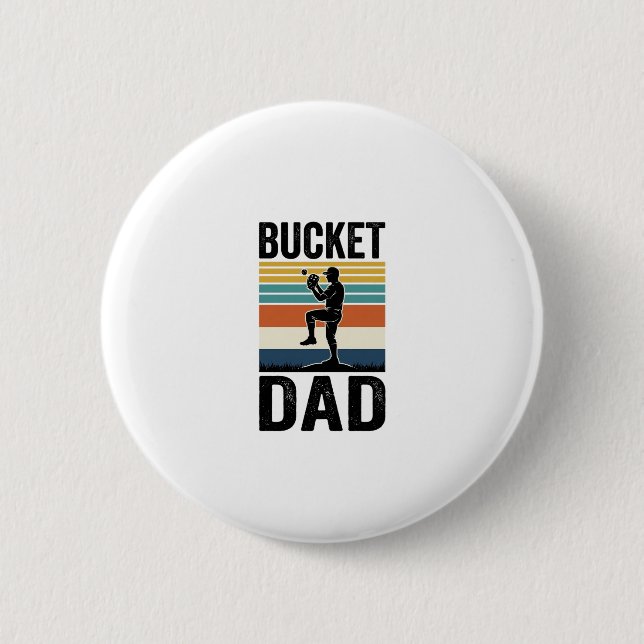 Retro-Baseball-Vater-Vektor-Design_1 Button (Vorderseite)