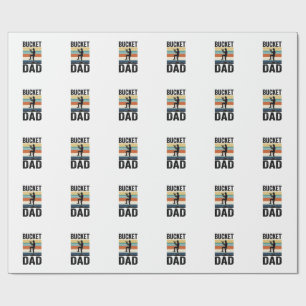 Retro-Baseball-Vater-Vektor-Design_1 Geschenkpapier
