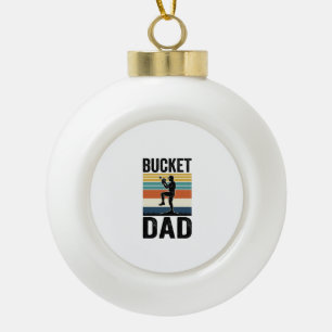 Retro-Baseball-Vater-Vektor-Design_1 Keramik Kugel-Ornament