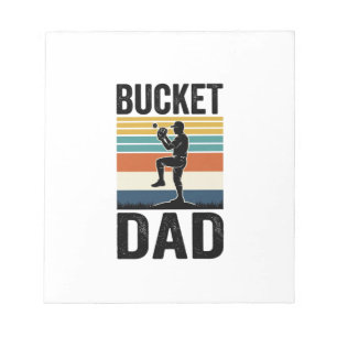 Retro-Baseball-Vater-Vektor-Design_1 Notizblock