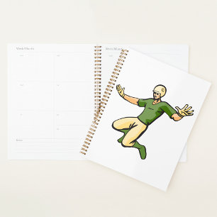 Retro-Baseballspieler Vintage-Sportsgrafik Planer