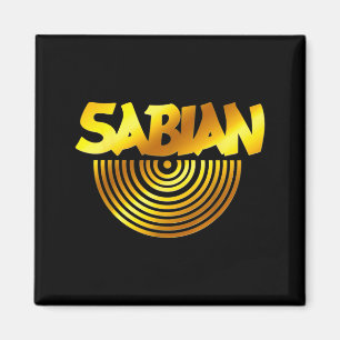 Retro Basic Gelb Sabian Zitat Lustig Vintage Magnet