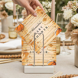 Retro Basketball Baby Shower Serviette