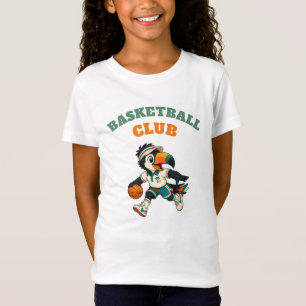 Retro-Basketball-Club Toucan Individuelles Kinder- T-Shirt