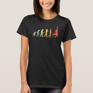 Retro Basketball Evolution Geschenk für Basketball T-Shirt