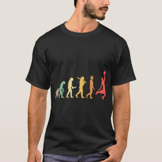 Retro Basketball Evolution Geschenk für Basketball T-Shirt