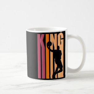 Retro-Basketball-König Geburtstagsjunge Männer Pap Kaffeetasse