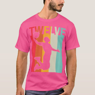 Retro Basketball Spieler 12 Jahre Geschenke für Mä T-Shirt